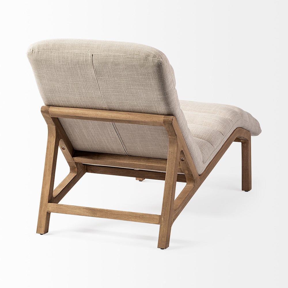 Mercana - Pierre Beige Fabric Upholstered Armless Chaise Lounge Chair - 68768_CLOSEOUT view 5