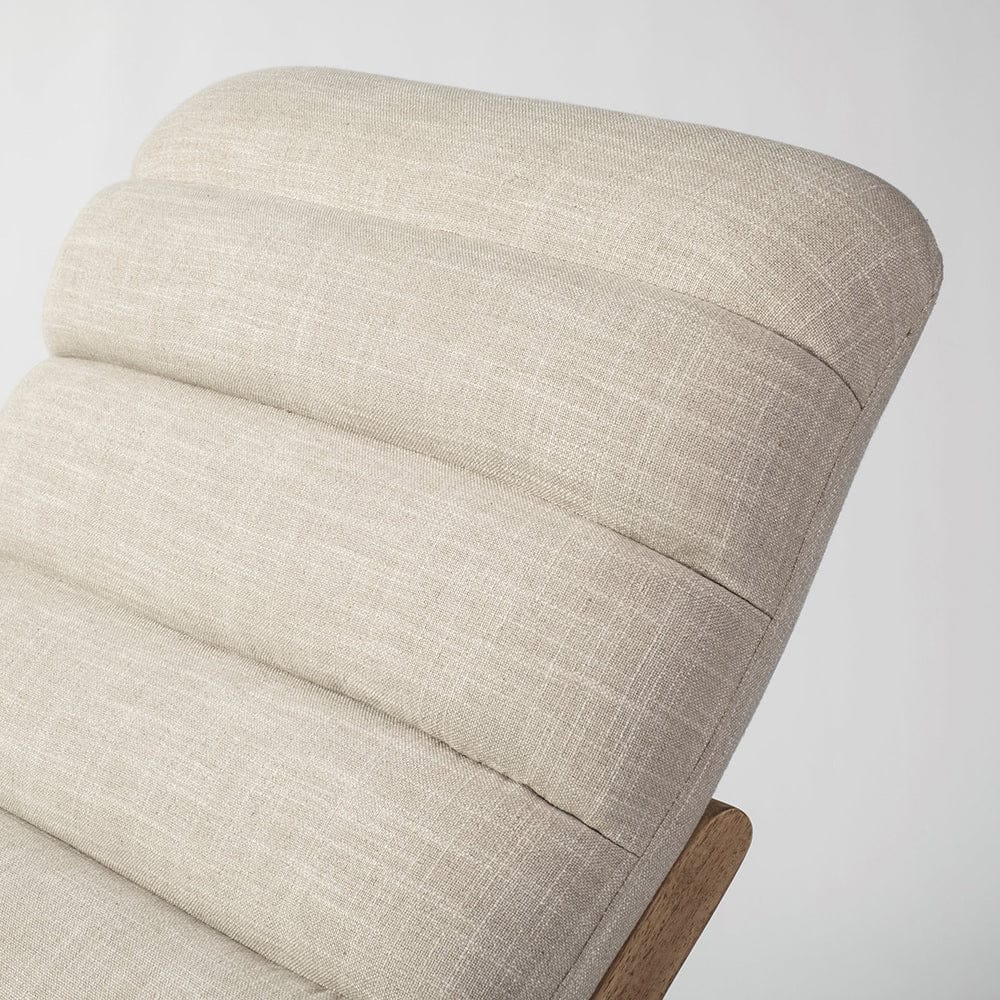 Mercana - Pierre Beige Fabric Upholstered Armless Chaise Lounge Chair - 68768_CLOSEOUT view 8