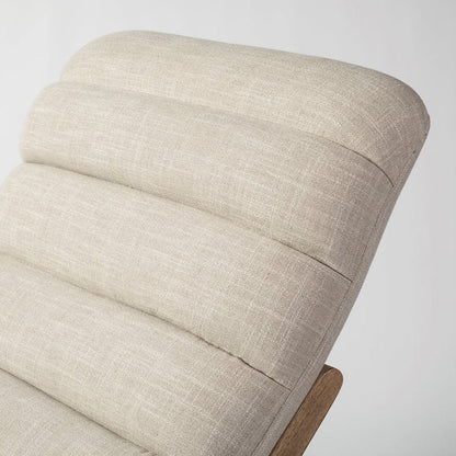 Mercana - Pierre Beige Fabric Upholstered Armless Chaise Lounge Chair - 68768_CLOSEOUT view 8
