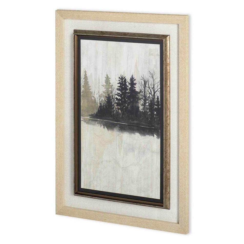 Mercana - Pine Island I by Naomi McCavitt a Hand Embellished Textured Framed Art Print Matted under Glass - 10739 view 1
