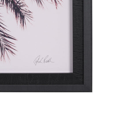 Mercana - Pink Palms Horizontal by Deborah Revell a Framed Art Print Matted under Glass - 15700 view 3