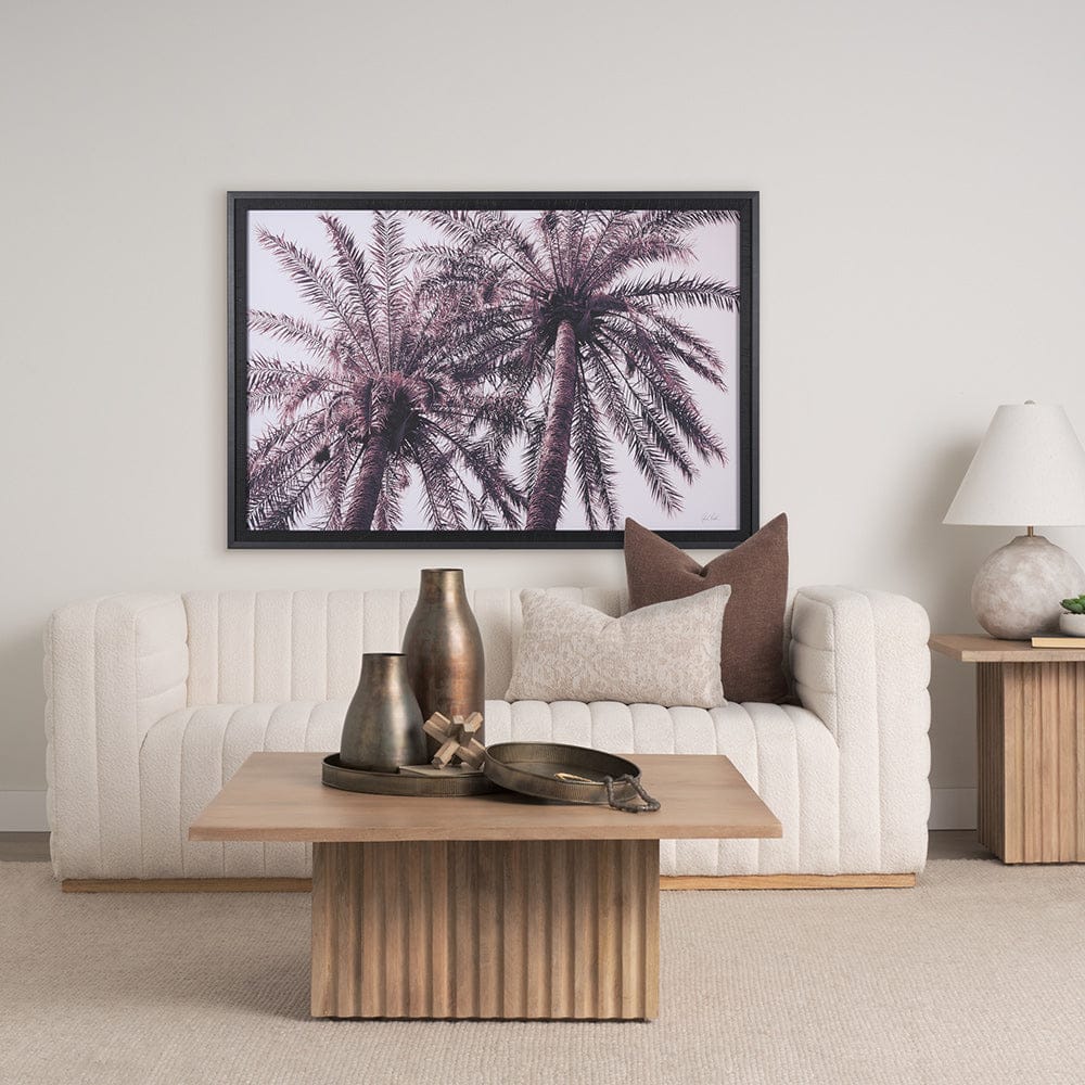 Mercana - Pink Palms Horizontal by Deborah Revell a Framed Art Print Matted under Glass - 15700 view 8
