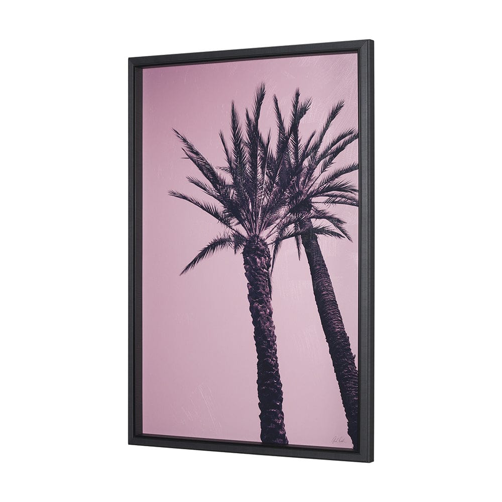 Mercana - Pink Palms I by Deborah Revell a Hand Embellished Framed Art Print - 15701 view 2