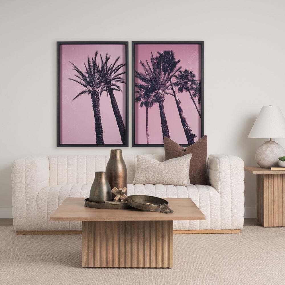 Mercana - Pink Palms I by Deborah Revell a Hand Embellished Framed Art Print - 15701 view 8