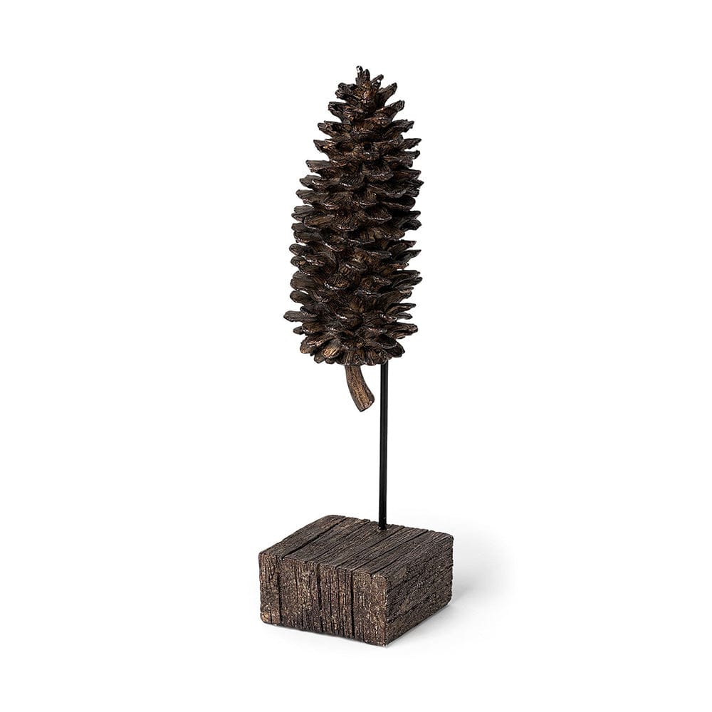 Mercana - Pinterra Large 4L x 4W Brown Resin Pinecone Replica - 68923 view 1