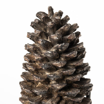 Mercana - Pinterra Large 4L x 4W Brown Resin Pinecone Replica - 68923 view 4