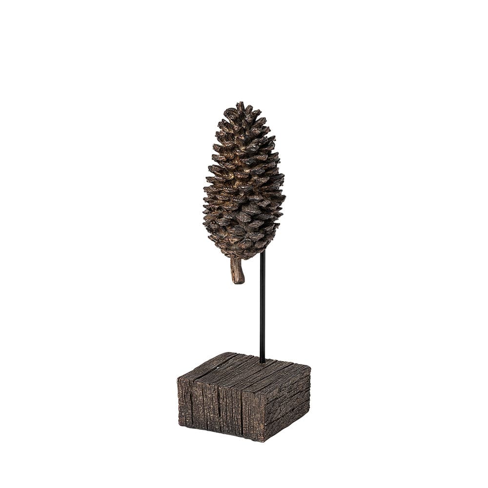 Mercana - Pinterra Small 4L x 4W Brown Resin Pinecone Replica - 68922_CLOSEOUT view 1