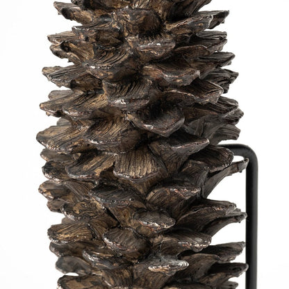 Mercana - Pinterra Small 4L x 4W Brown Resin Pinecone Replica - 68922_CLOSEOUT view 8