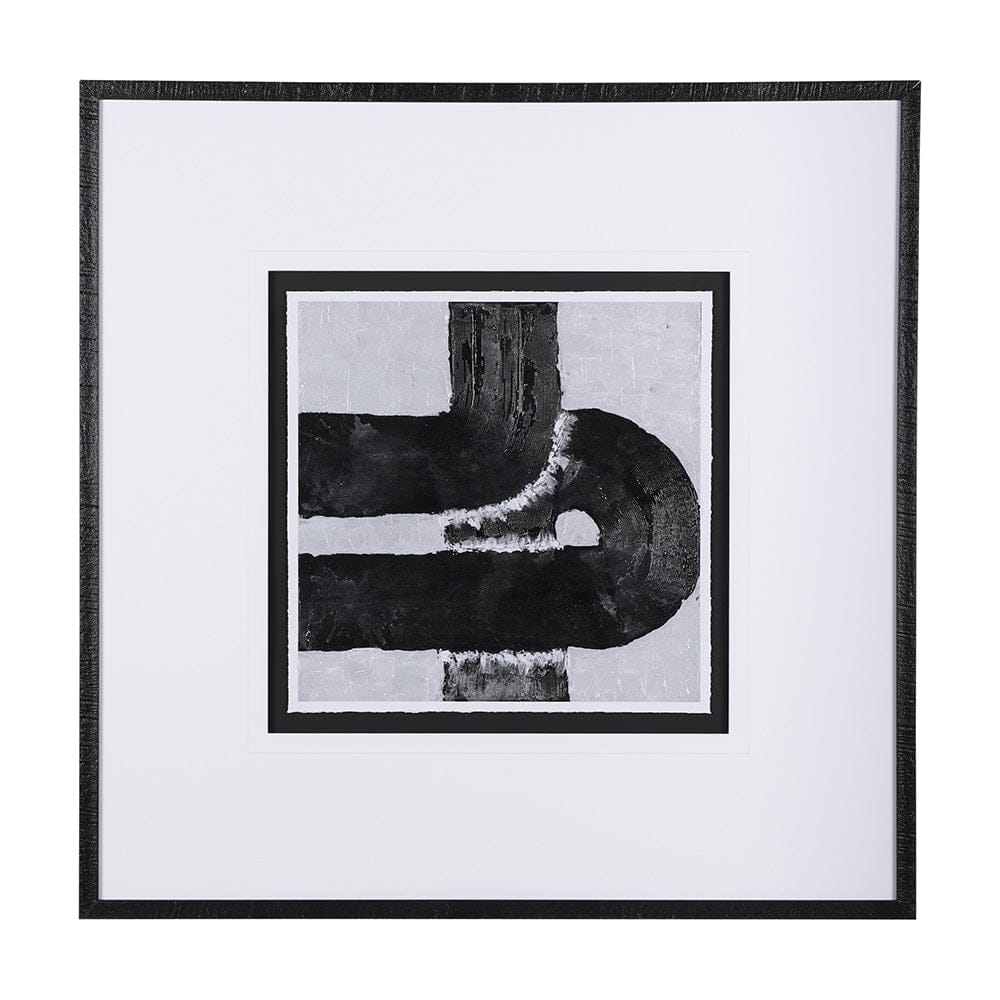 Mercana - Pipes I by Chase a Hand Embellished Textured Framed Art Print Matted under Glass - 14820 view 1
