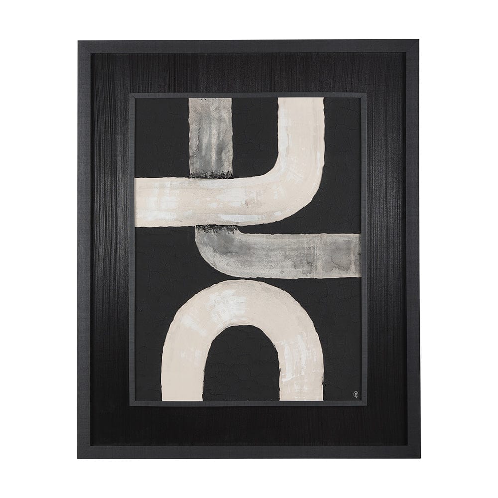 Mercana - Pipes IV by Studio M a handmade Original Framed Artwork under Glass - 14615 view 1