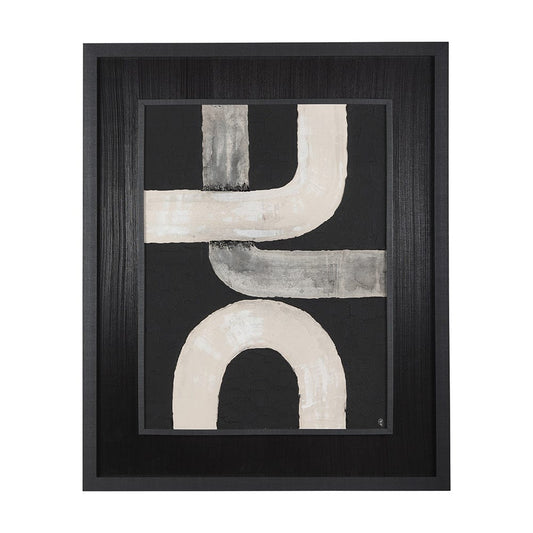 Mercana - Pipes IV by Studio M a handmade Original Framed Artwork under Glass - 14615 view 1
