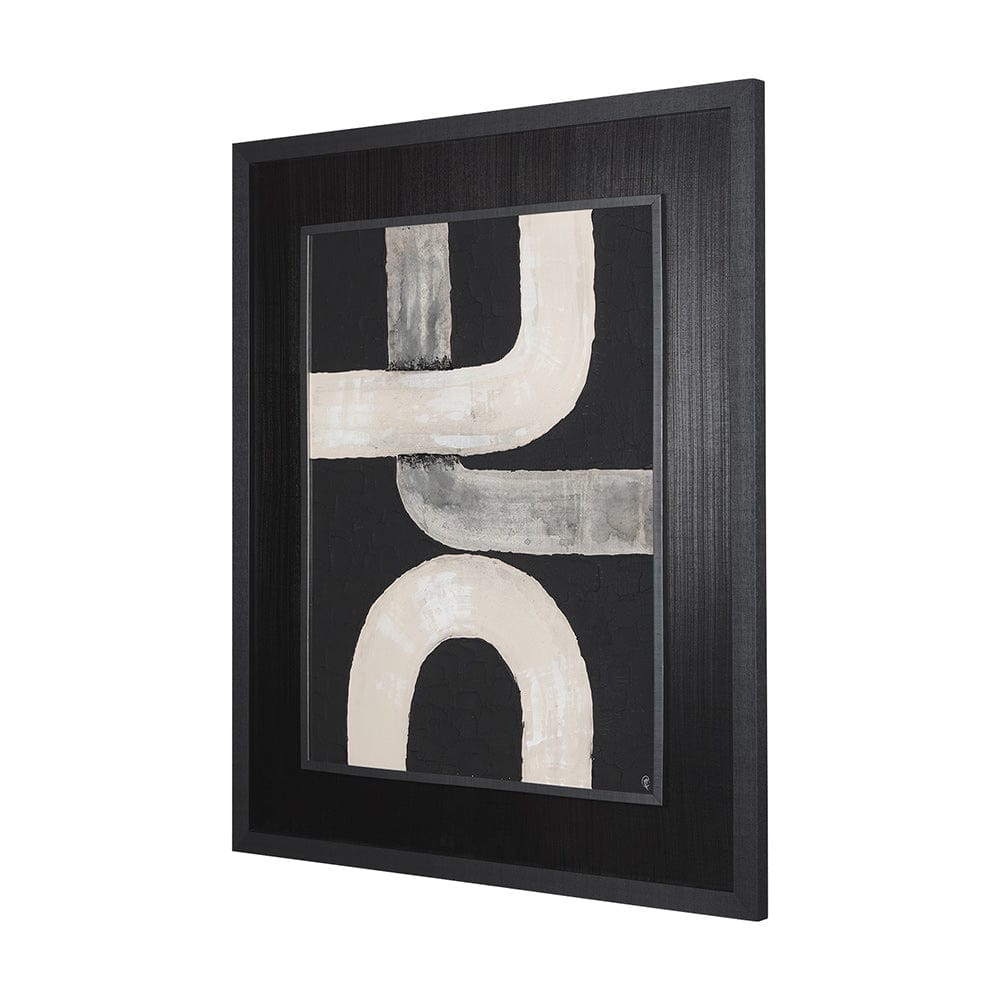 Mercana - Pipes IV by Studio M a handmade Original Framed Artwork under Glass - 14615 view 2