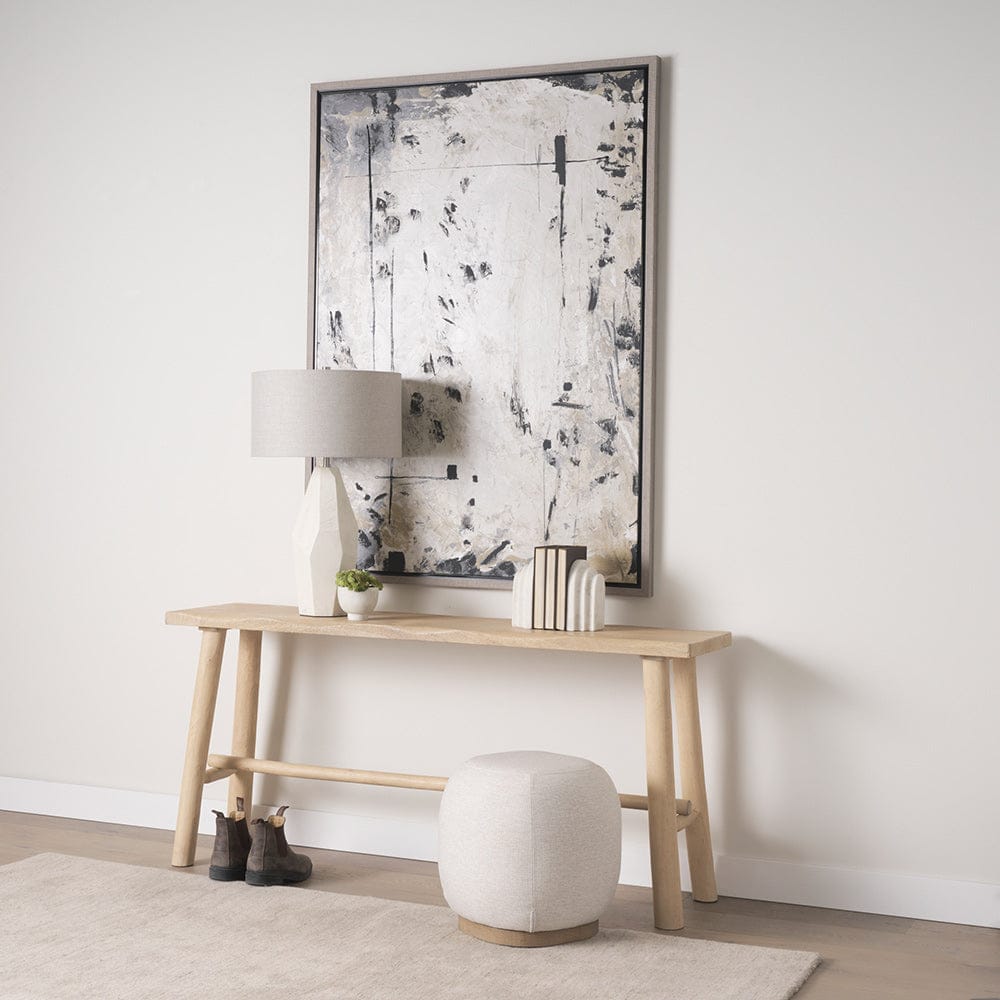 Mercana - Piven White w/Antiqued Wash Textured Ceramic Table Lamp - 70370 view 10