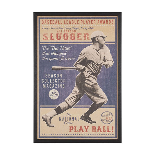 Mercana - Play Ball by The Vintage Collection a Hand Embellished Framed Art Print - 15635 view 1