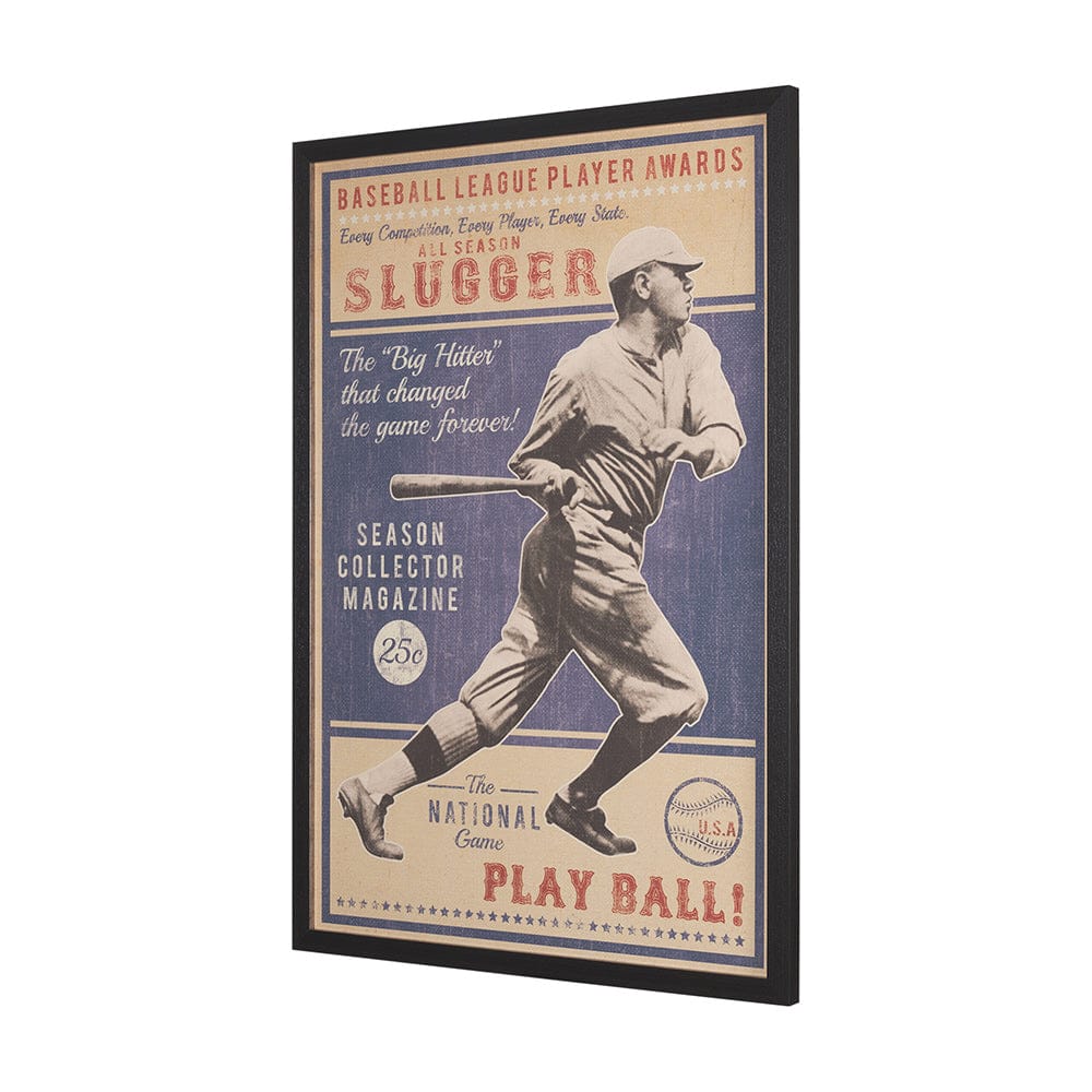 Mercana - Play Ball by The Vintage Collection a Hand Embellished Framed Art Print - 15635 view 2