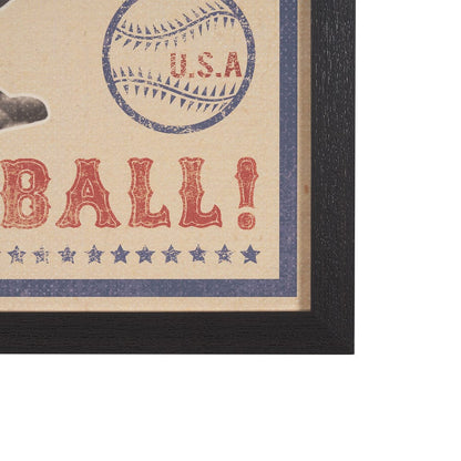 Mercana - Play Ball by The Vintage Collection a Hand Embellished Framed Art Print - 15635 view 3