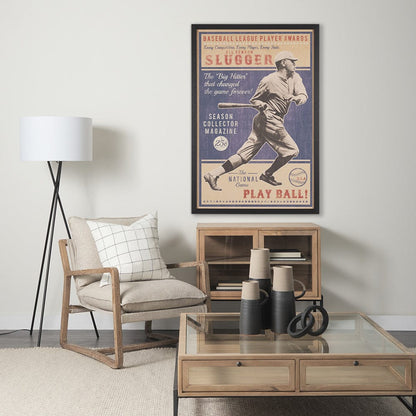 Mercana - Play Ball by The Vintage Collection a Hand Embellished Framed Art Print - 15635 view 8