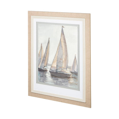 Mercana - Plein Air Sailboats I by Ethan Harper a Framed Art Print Matted under Glass - 12623 view 1