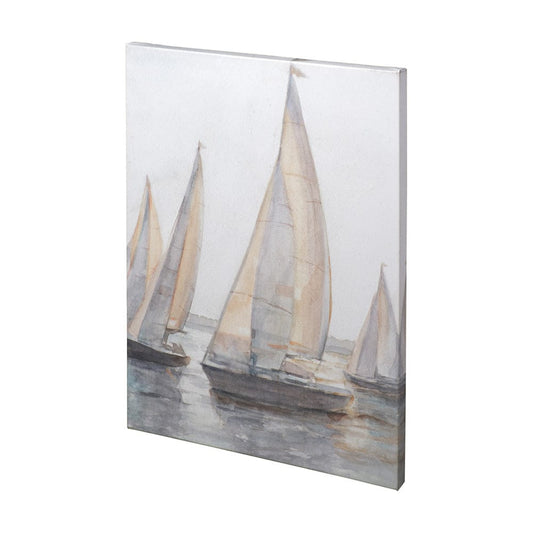 Mercana - Plein Air Sailboats I by Ethan Harper a Hand Embellished Textured Canvas - 101199-S view 2