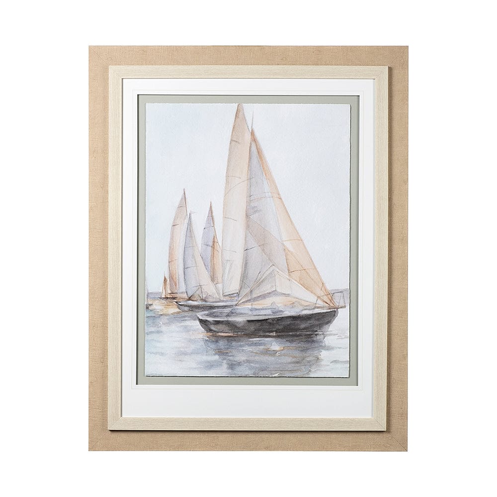 Mercana - Plein Air Sailboats II by Ethan Harper a Framed Art Print Matted under Glass - 12624 view 1