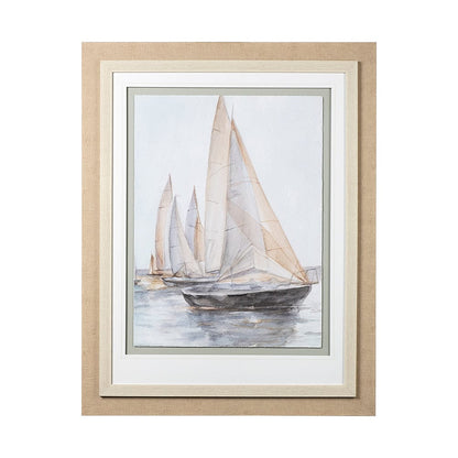 Mercana - Plein Air Sailboats II by Ethan Harper a Framed Art Print Matted under Glass - 12624 view 1