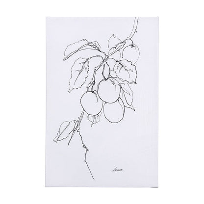 Mercana - Plum Branch II by Mercana Studio a Hand Embellished Textured Canvas - 102231-L view 1