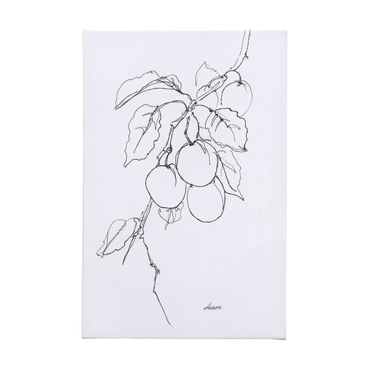 Mercana - Plum Branch II by Mercana Studio a Hand Embellished Textured Canvas - 102231-L view 1