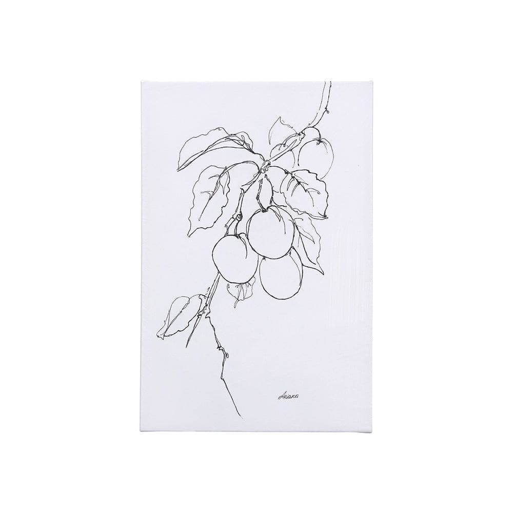 Mercana - Plum Branch II by Mercana Studio a Hand Embellished Textured Canvas - 102231-S view 1