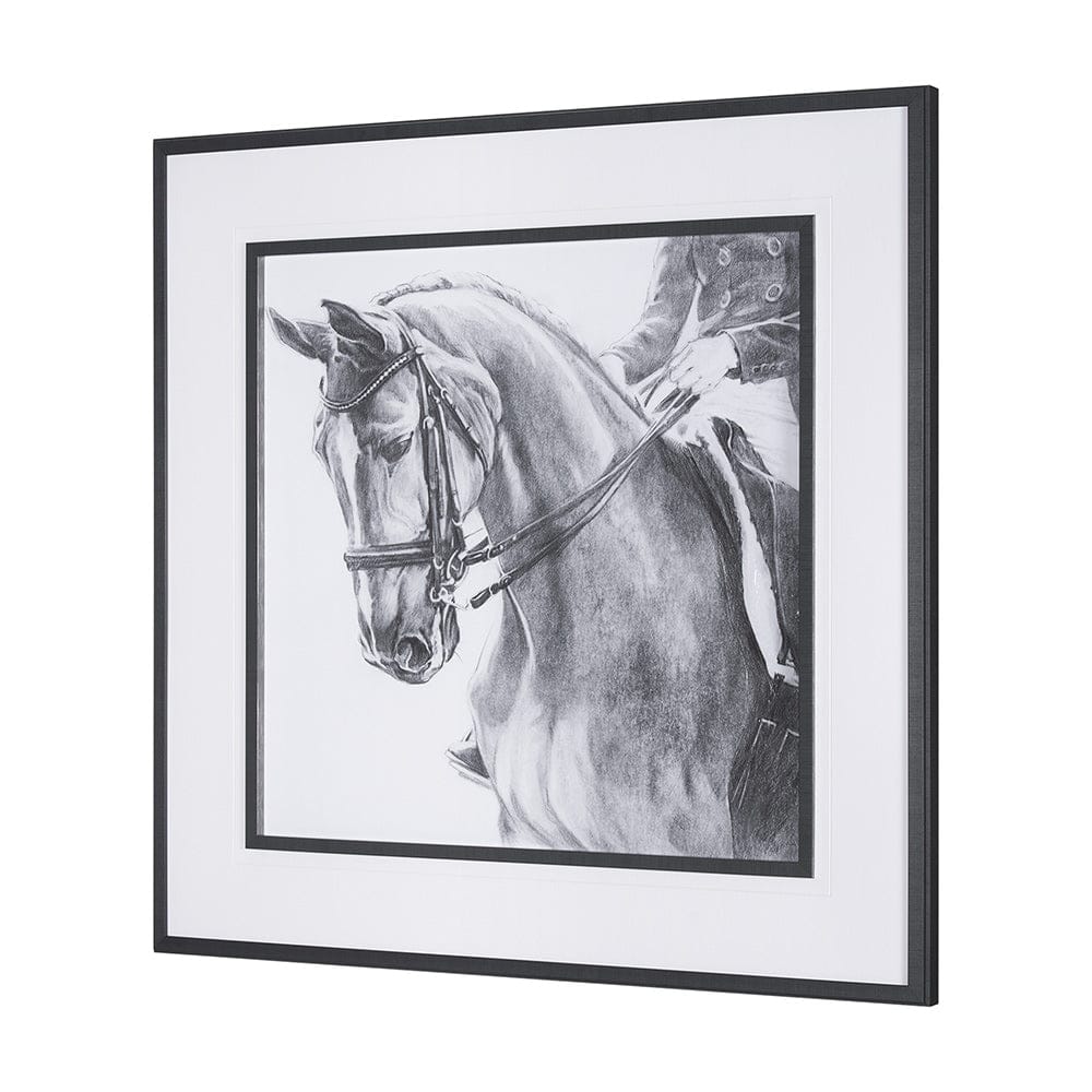 Mercana - Poised by Mercana Studio a Hand Embellished Textured Framed Art Print Matted under Glass - 15138 view 2