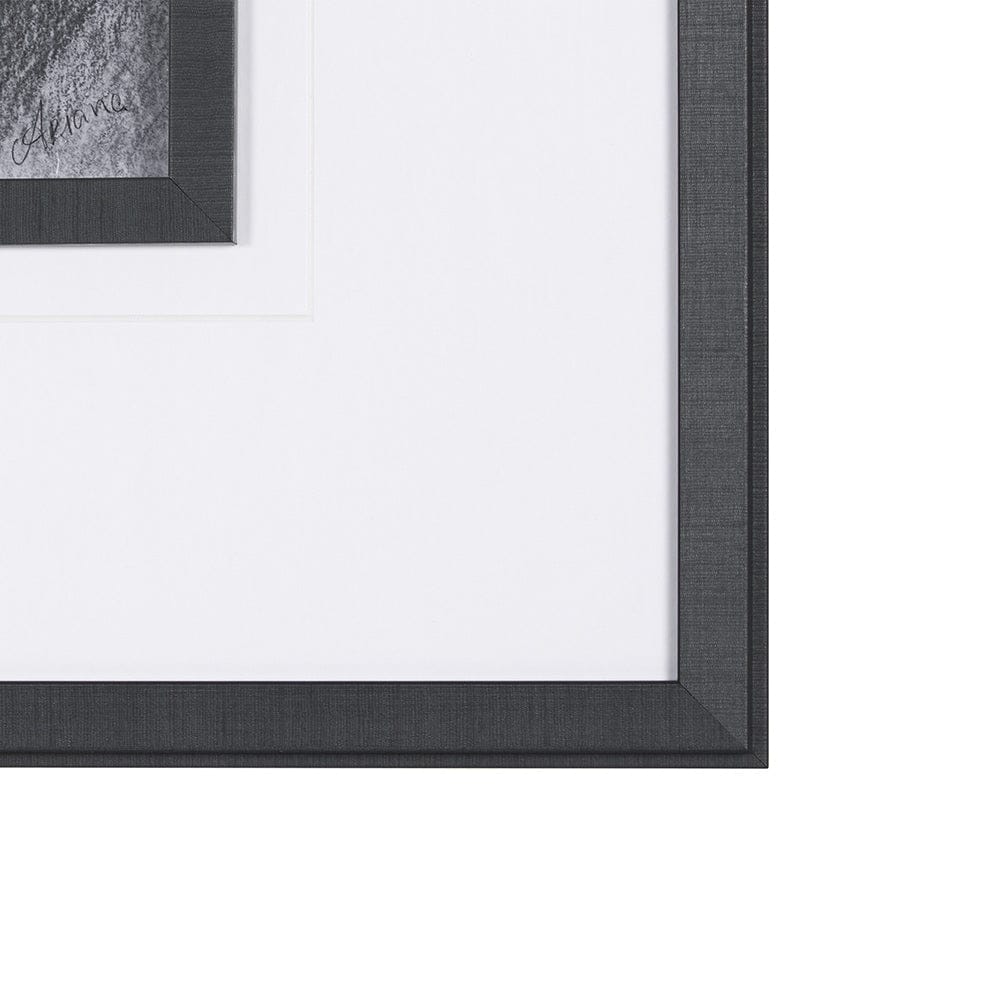 Mercana - Poised by Mercana Studio a Hand Embellished Textured Framed Art Print Matted under Glass - 15138 view 3