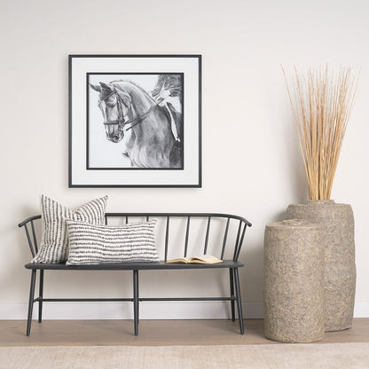 Mercana - Poised by Mercana Studio a Hand Embellished Textured Framed Art Print Matted under Glass - 15138 view 8