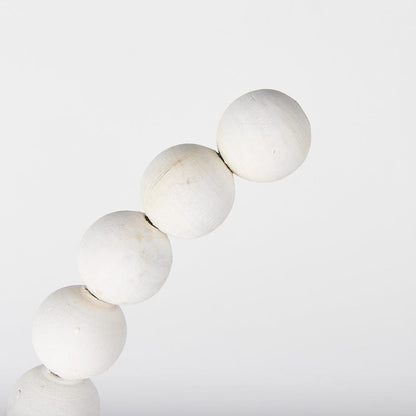Mercana - Pontchartrain II Large 11L x 6W White Beaded Broken Sphere Decorative Object W/ Gold Base - 68681 view 5