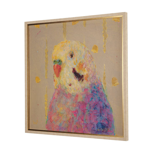 Mercana - Pop Birds - Flight by Mercana Studio Hand Embellished Textured Framed Art Print Matted under Glass - 14649 view 2