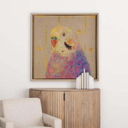 Mercana - Pop Birds - Flight by Mercana Studio Hand Embellished Textured Framed Art Print Matted under Glass - 14649 view 8