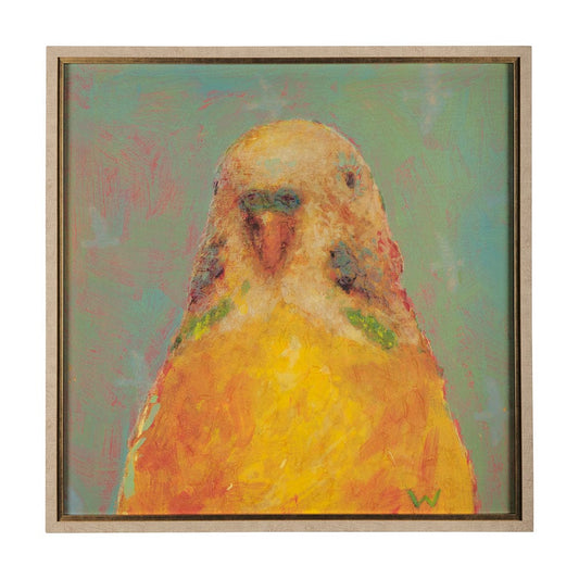 Mercana - Pop Birds - Flit by Mercana Studio a Hand Embellished Textured Framed Art Print Matted under Glass - 14647 view 1