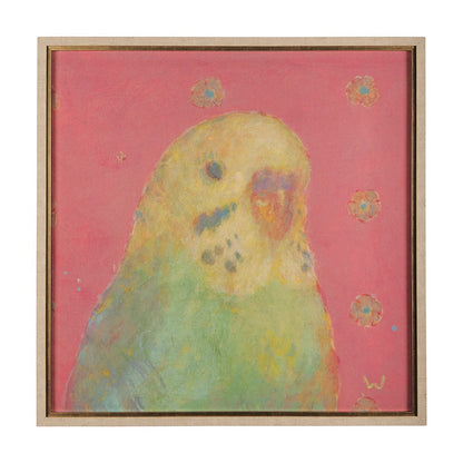 Mercana - Pop Birds - Sore by Mercana Studio a Hand Embellished Textured Framed Art Print Matted under Glass - 14648 view 1