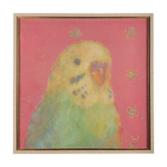 Mercana - Pop Birds - Sore by Mercana Studio a Hand Embellished Textured Framed Art Print Matted under Glass - 14648 view 1