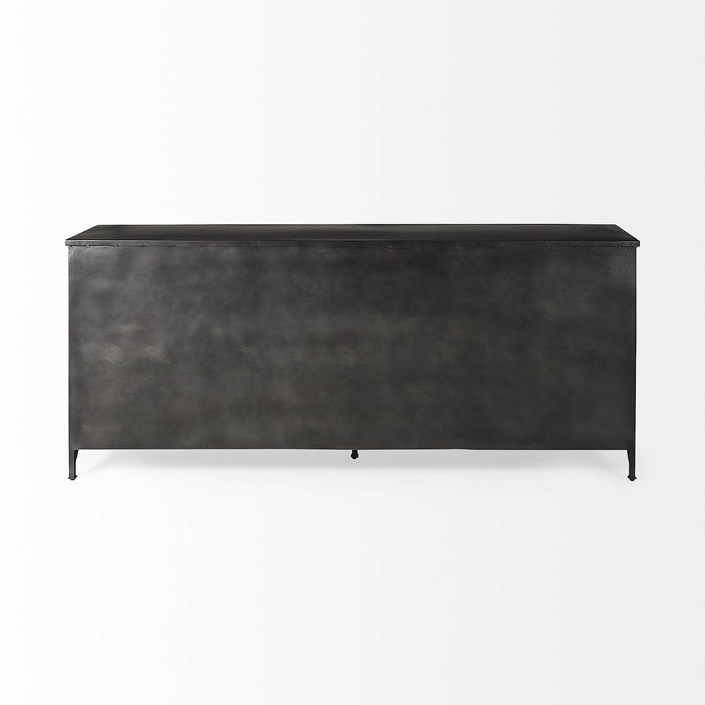 Mercana - Poppy I 79x16 Black Metal With Glass Door Sideboard - 50524 view 6