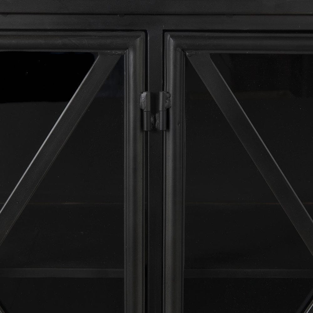 Mercana - Poppy I 79x16 Black Metal With Glass Door Sideboard - 50524 view 7
