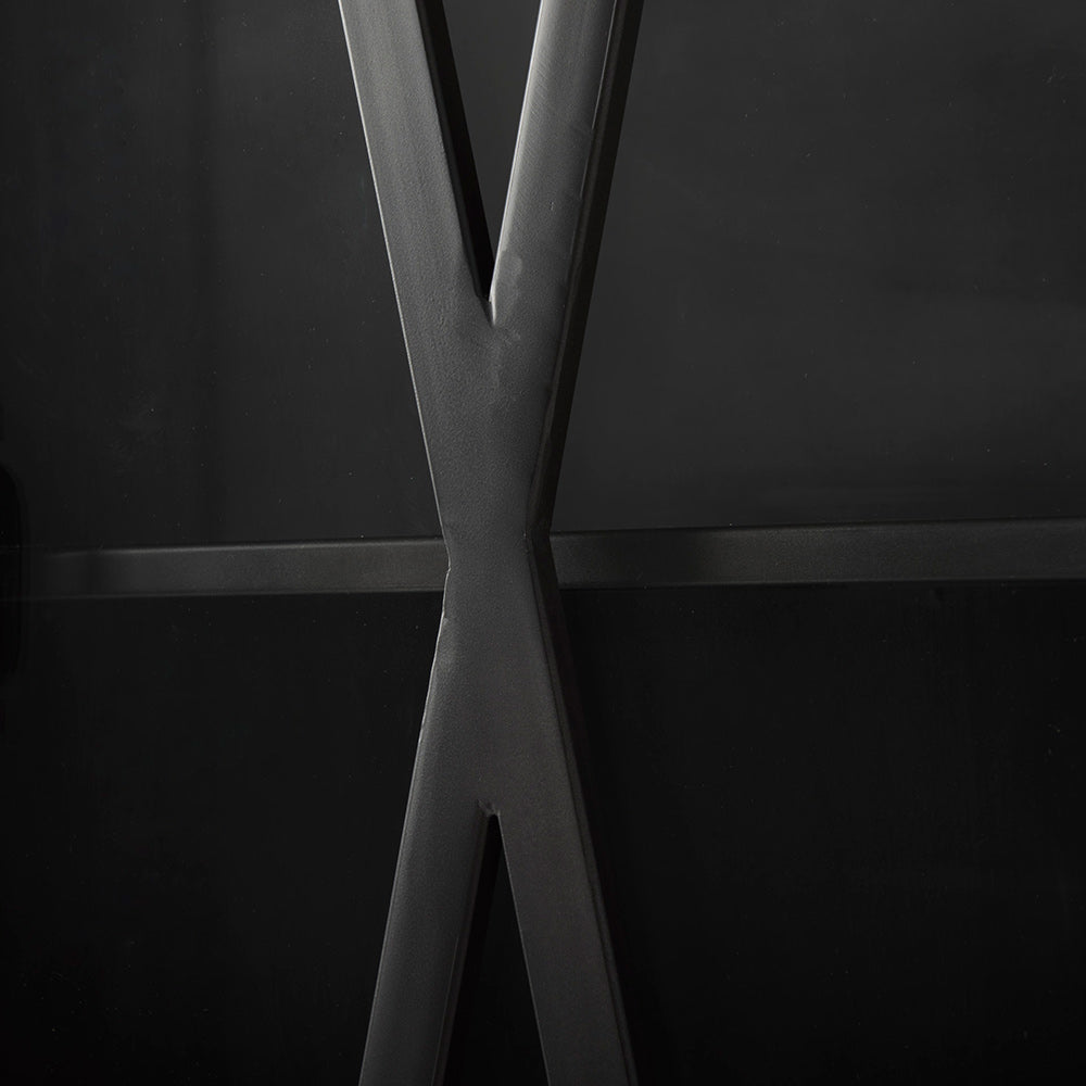 Mercana - Poppy II 73.8" H Black Metal With Glass Door Display Cabinet - 50361 view 7