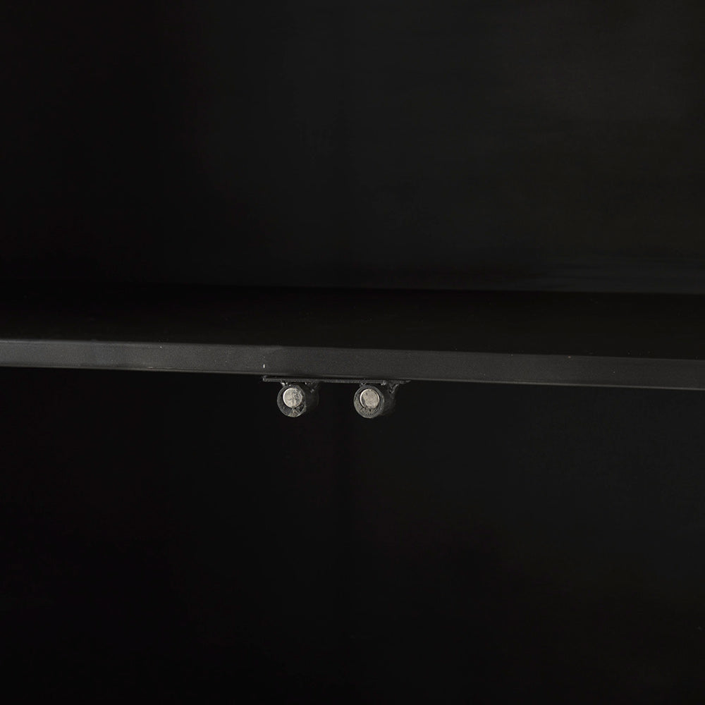 Mercana - Poppy II 73.8" H Black Metal With Glass Door Display Cabinet - 50361 view 9