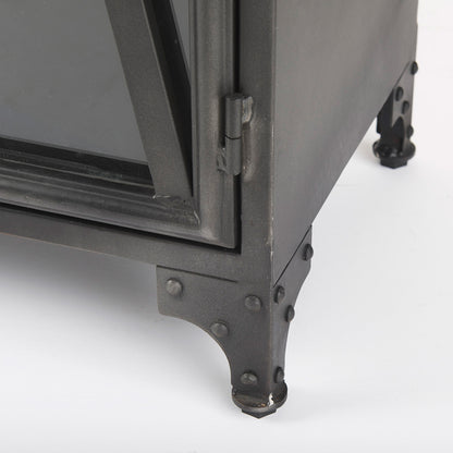 Mercana - Poppy II 73.8" H Black Metal With Glass Door Display Cabinet - 50361 view 10