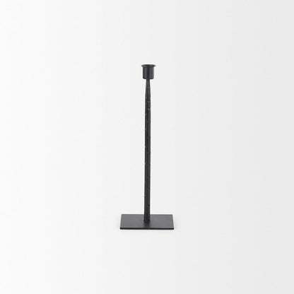Mercana - Porter 4.5L x 4.5W x 12.0H Small Black Iron Candle Holder - 69860 view 2