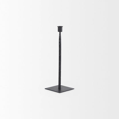 Mercana - Porter 4.5L x 4.5W x 12.0H Small Black Iron Candle Holder - 69860 view 3