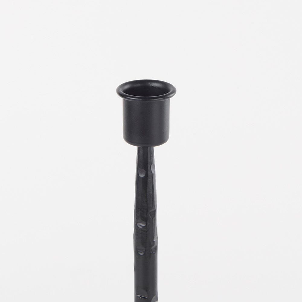 Mercana - Porter 4.5L x 4.5W x 12.0H Small Black Iron Candle Holder - 69860 view 4