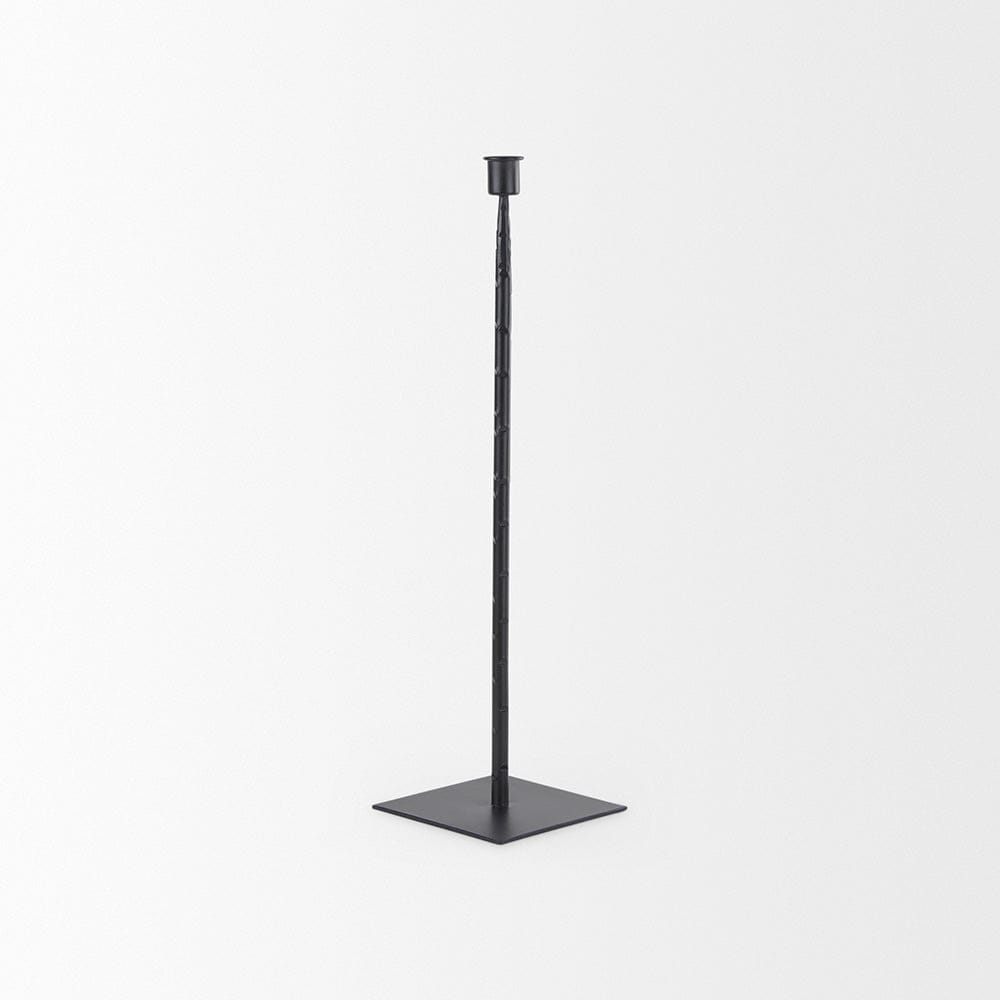 Mercana - Porter 5.0L x 5.0W x 18.0H Medium Black Iron Candle Holder - 69861 view 3