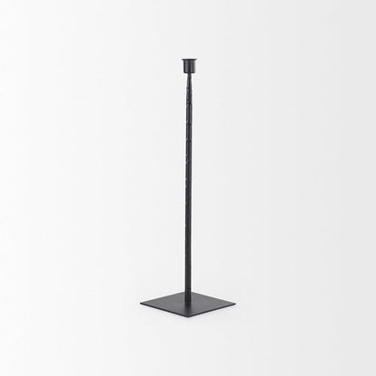 Mercana - Porter 5.0L x 5.0W x 18.0H Medium Black Iron Candle Holder - 69861 view 3