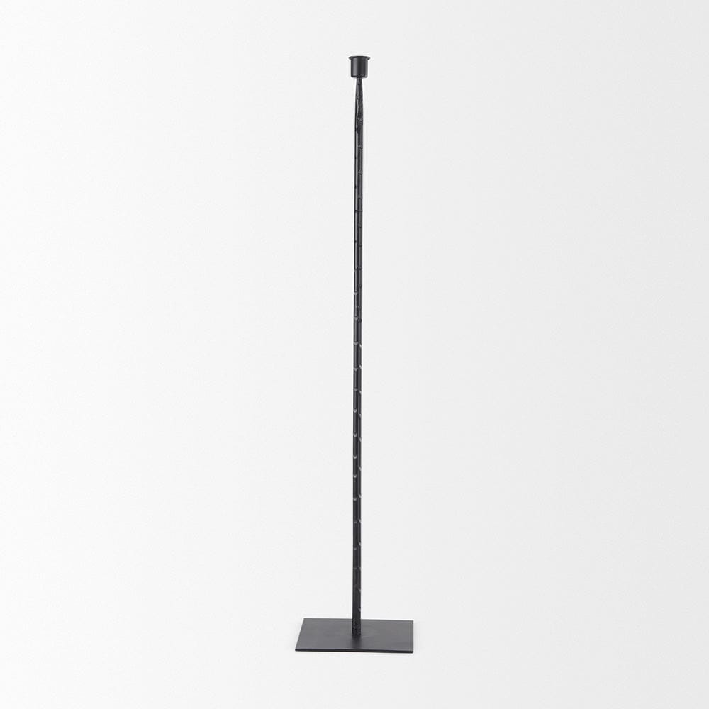 Mercana - Porter 6.0L x 6.0W x 30.0H Large Black Iron Candle Holder - 69862 view 2