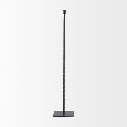 Mercana - Porter 6.0L x 6.0W x 30.0H Large Black Iron Candle Holder - 69862 view 2