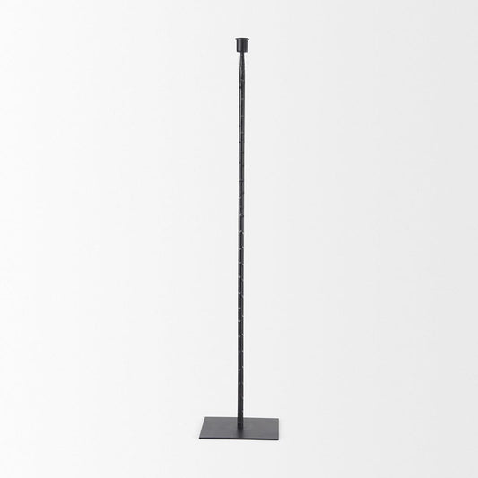 Mercana - Porter 6.0L x 6.0W x 30.0H Large Black Iron Candle Holder - 69862 view 2